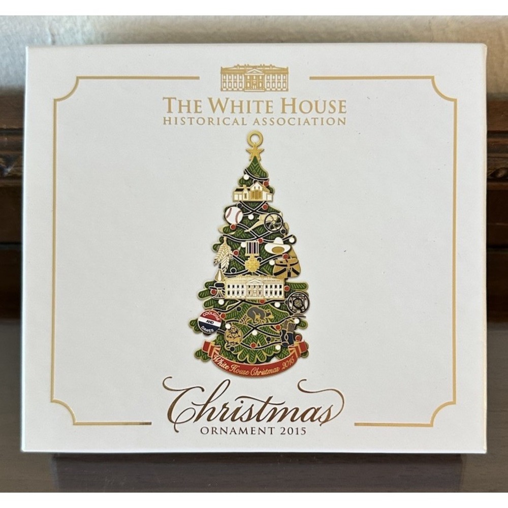 The White House Historical Association Christmas Ornament Calvin Coolidge 2015